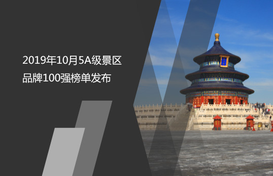 2019年10月5A級(jí)景區(qū)品牌100強(qiáng)榜單發(fā)布